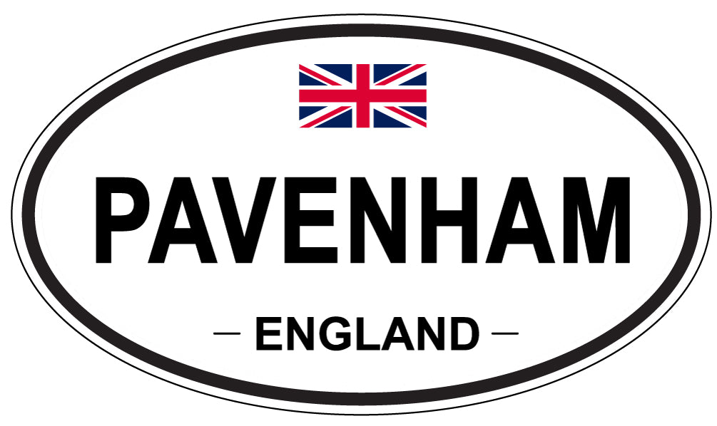 PAVENHAM, ENGLAND - Oval Sticker