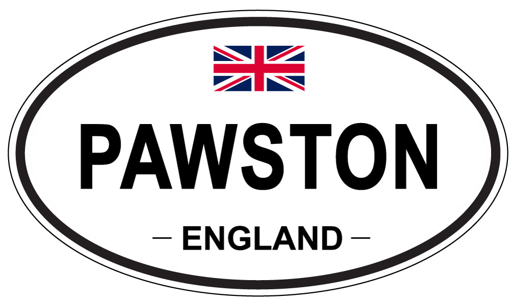 PAWSTON, ENGLAND - Oval Sticker
