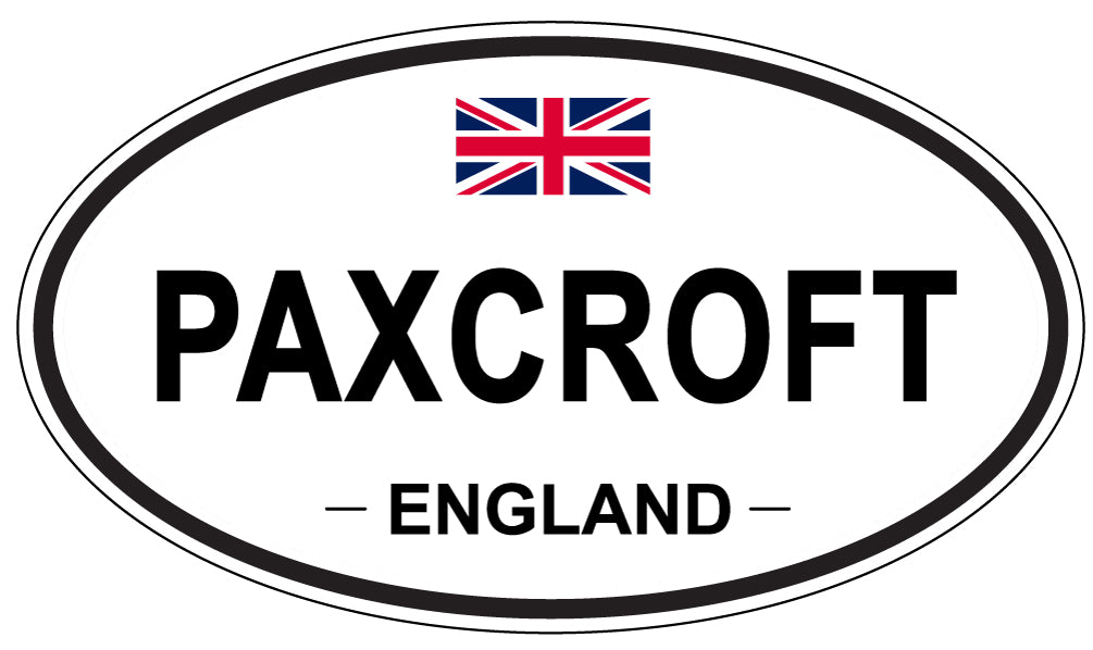 PAXCROFT, ENGLAND - Oval Sticker