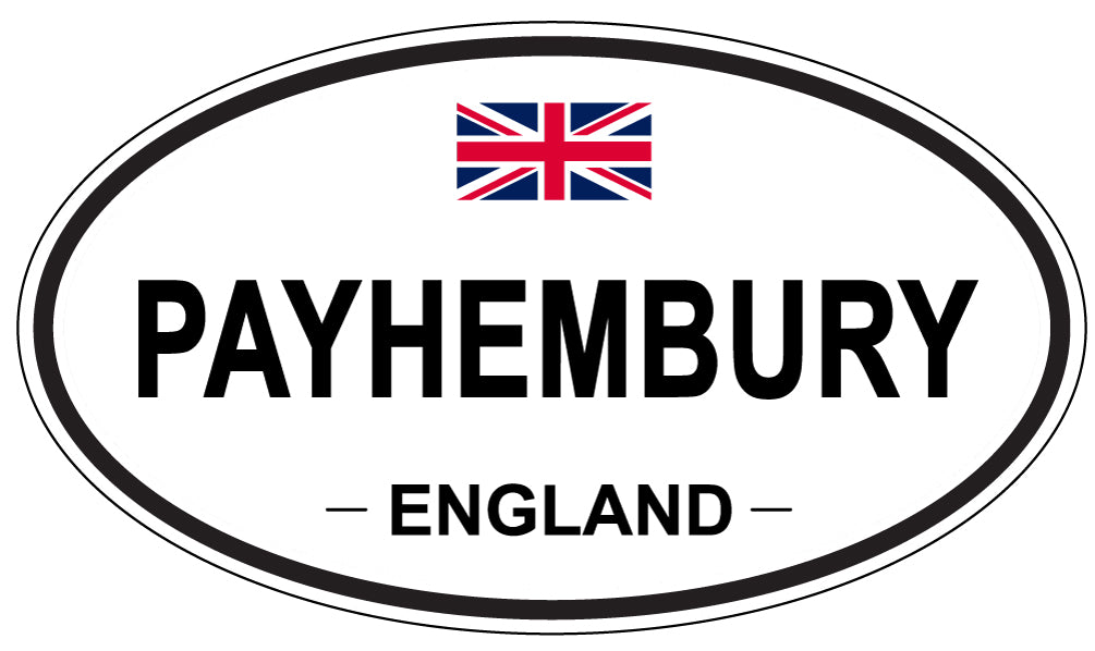 PAYHEMBURY, ENGLAND - Oval Sticker