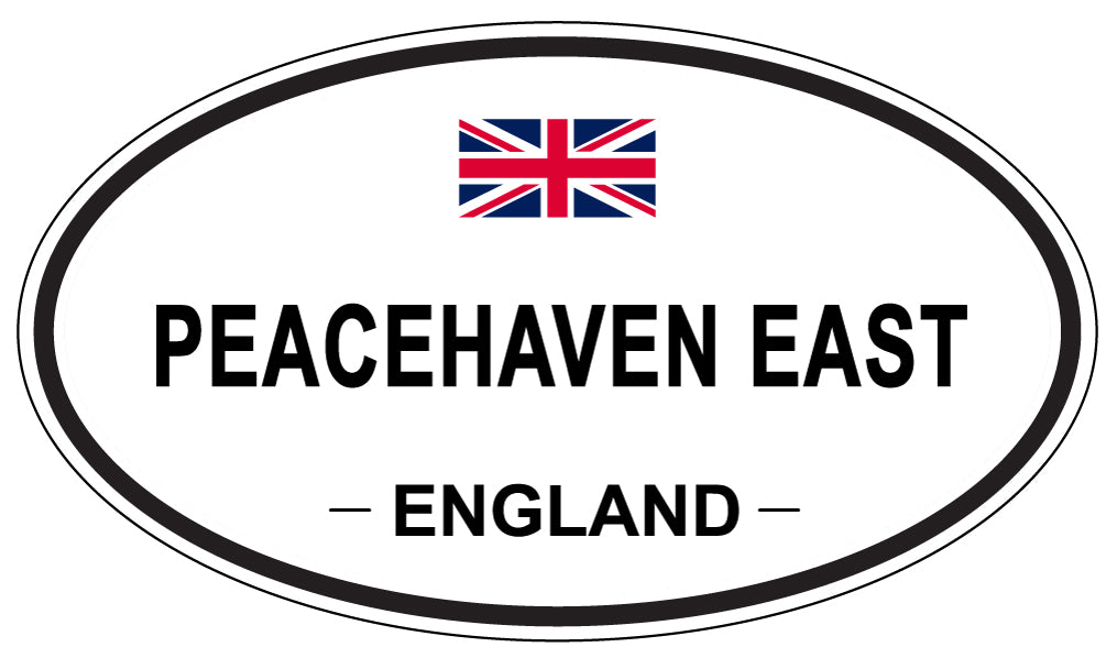 PEACEHAVEN EAST, England - Oval Magnet