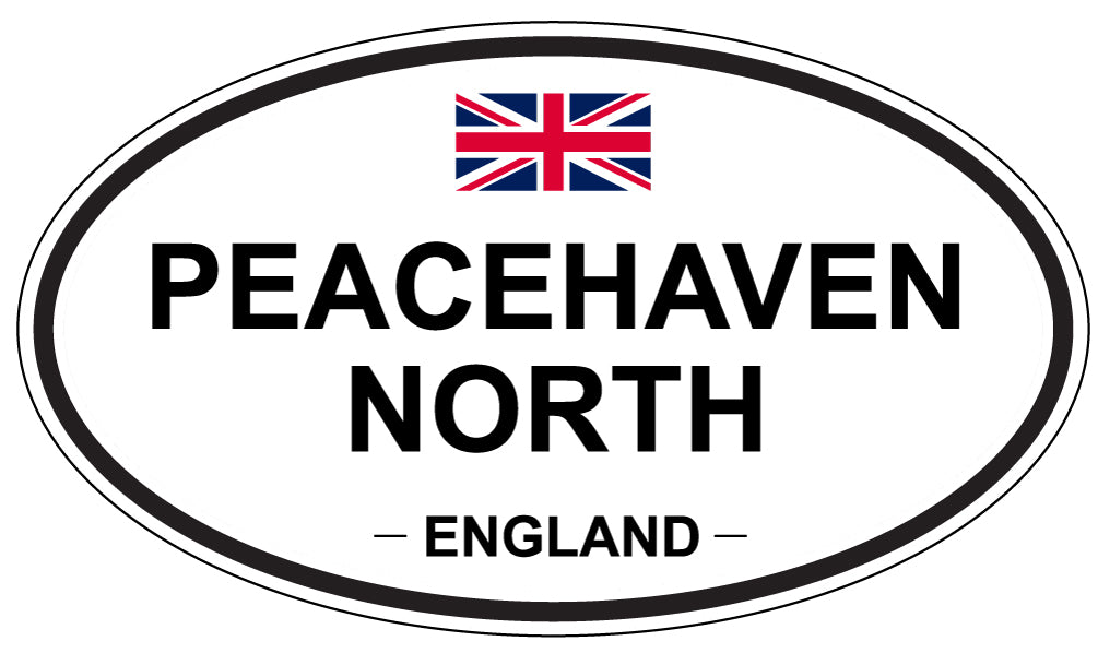 PEACEHAVEN NORTH, England - Oval Magnet