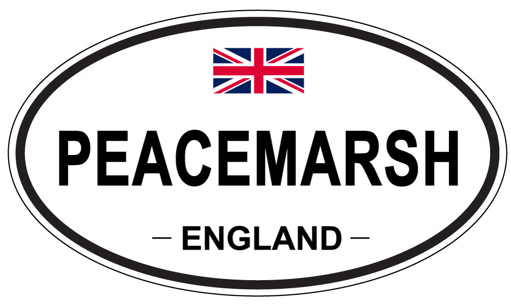 PEACEMARSH, ENGLAND - Oval Sticker