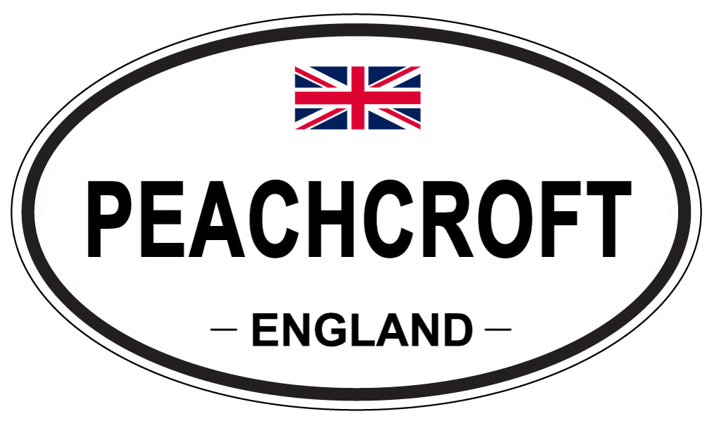 PEACHCROFT, ENGLAND - Oval Sticker
