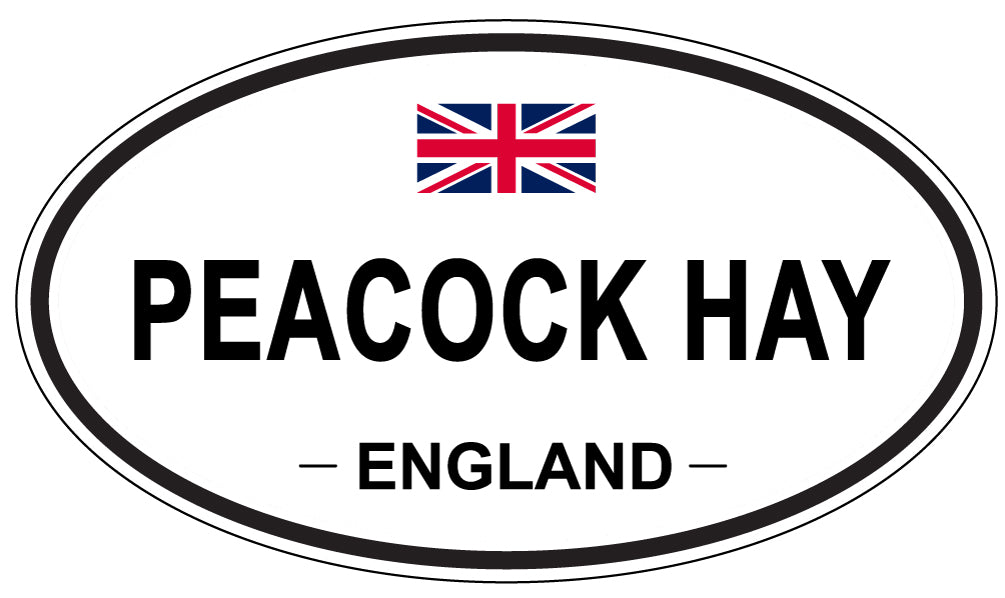 PEACOCK HAY, England - Oval Magnet