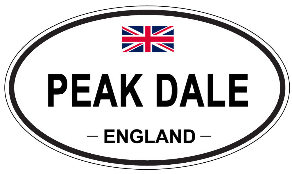 PEAK DALE, ENGLAND - Oval Sticker