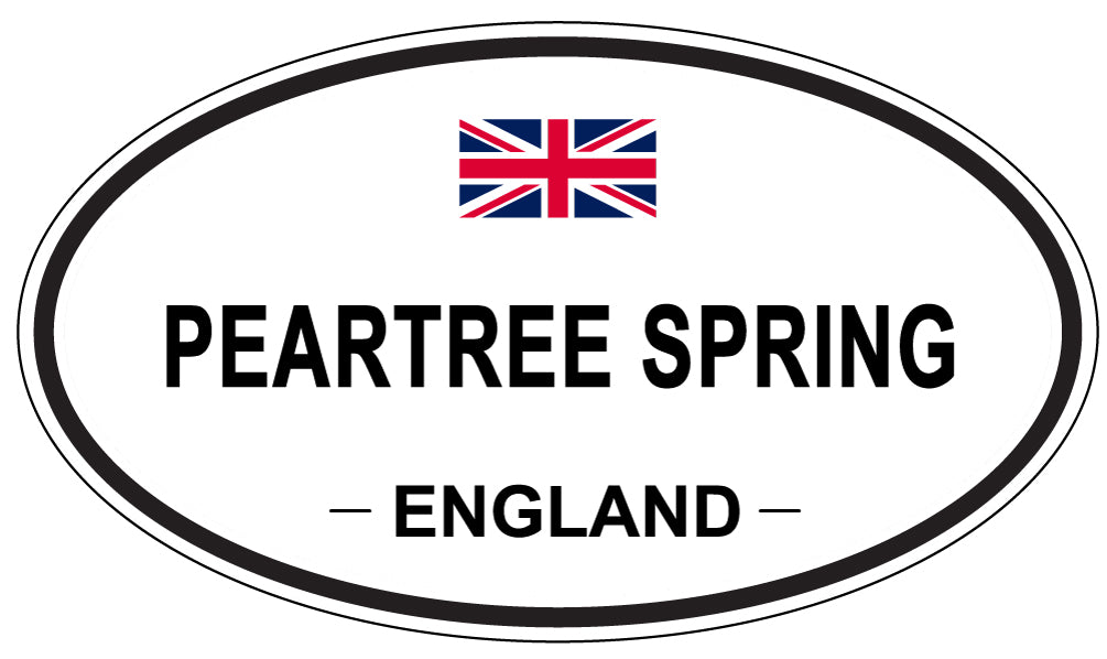 PEARTREE SPRING, ENGLAND - Oval Sticker