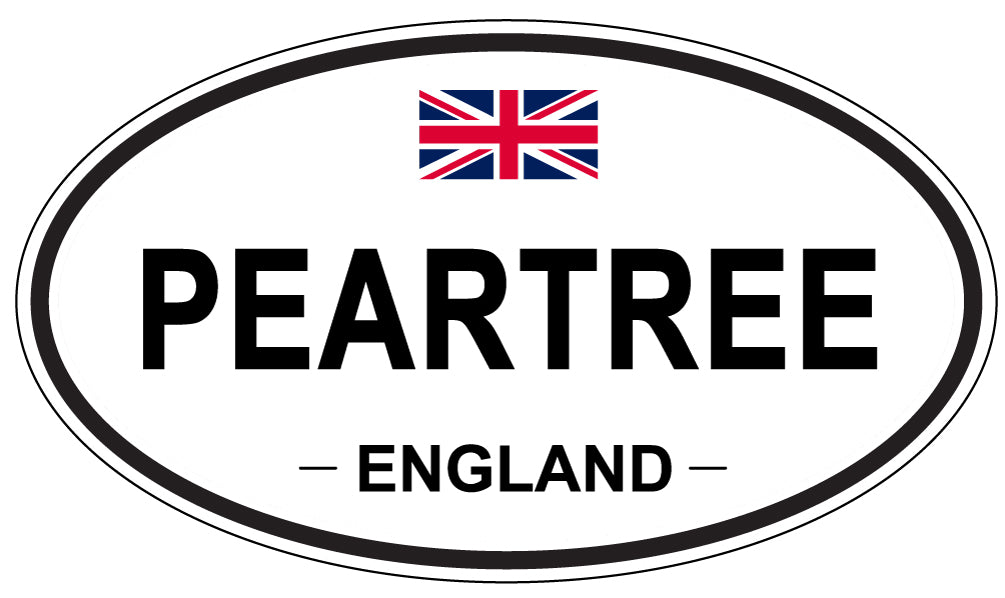 PEARTREE, ENGLAND - Oval Sticker