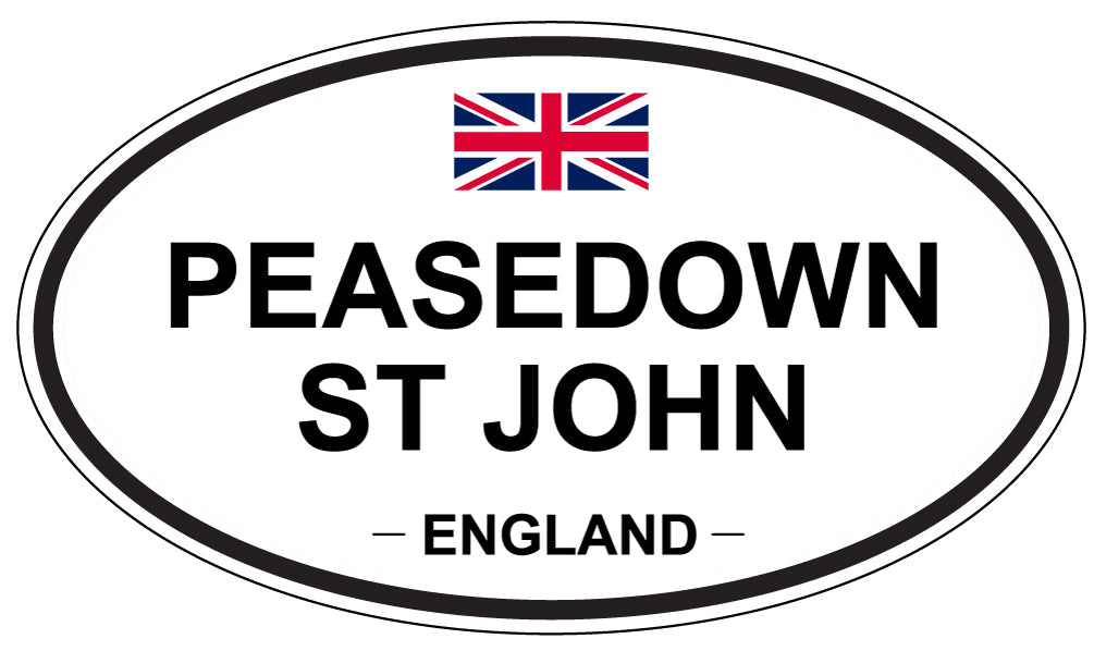 PEASEDOWN ST JOHN, England - Oval Magnet