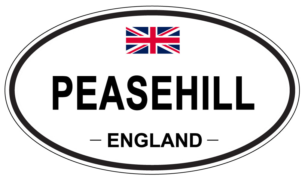 PEASEHILL, ENGLAND - Oval Sticker