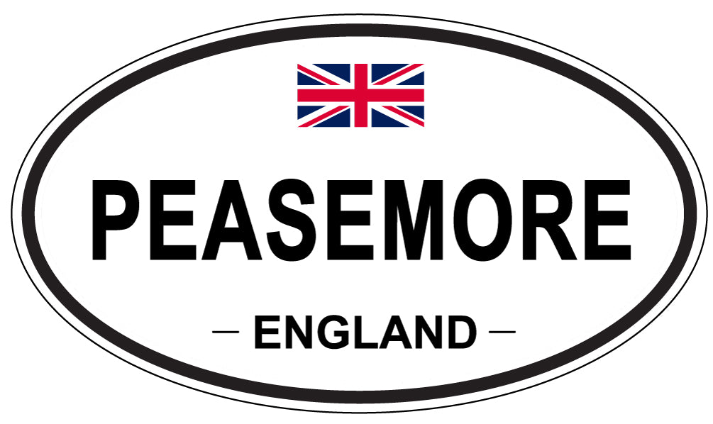 PEASEMORE, England - Oval Magnet