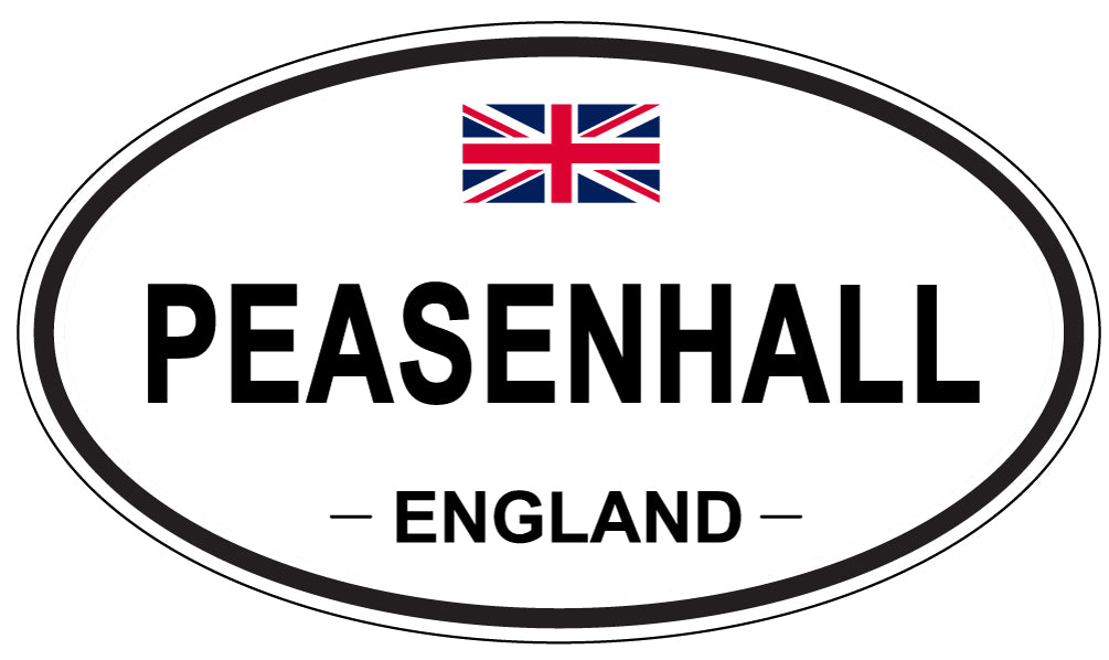 PEASENHALL, ENGLAND - Oval Sticker