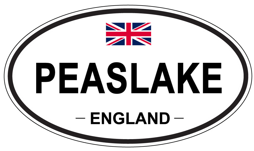 PEASLAKE, ENGLAND - Oval Sticker