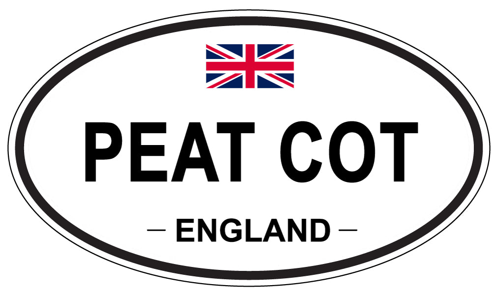 PEAT COT, England - Oval Magnet