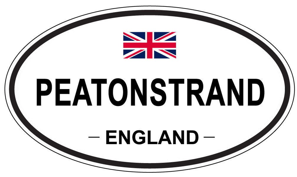 PEATONSTRAND, ENGLAND - Oval Sticker