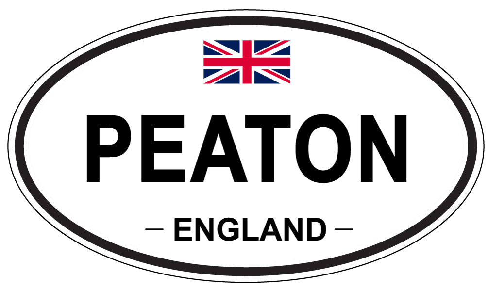 PEATON, England - Oval Magnet