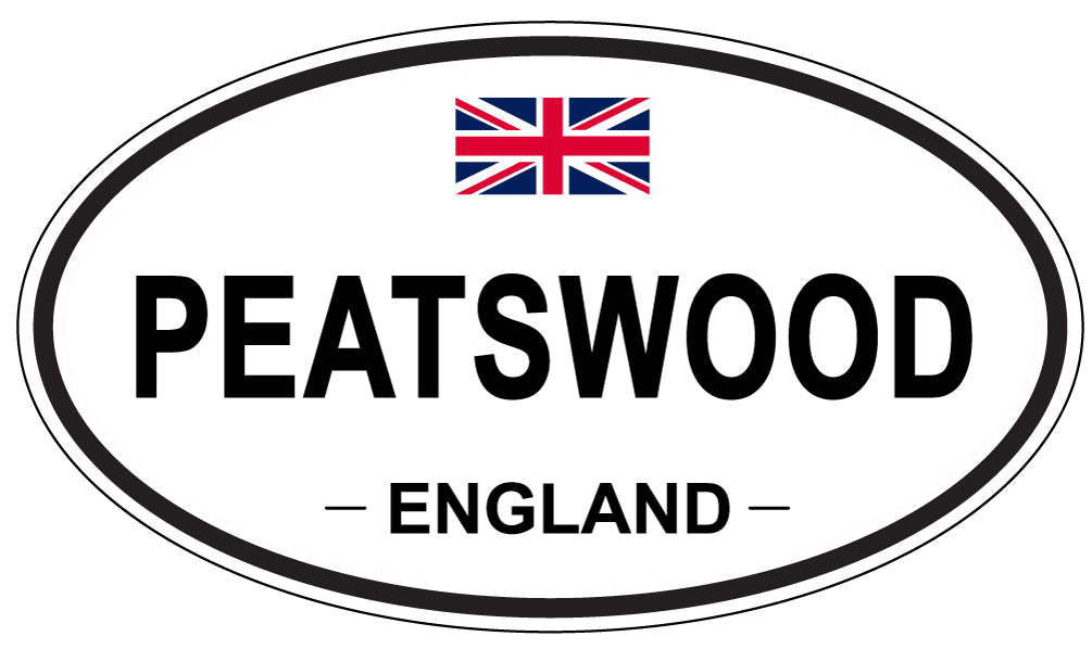 PEATSWOOD, ENGLAND - Oval Sticker