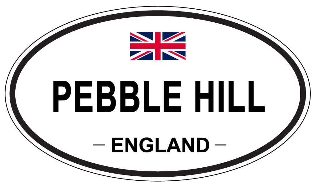 PEBBLE HILL, ENGLAND - Oval Sticker