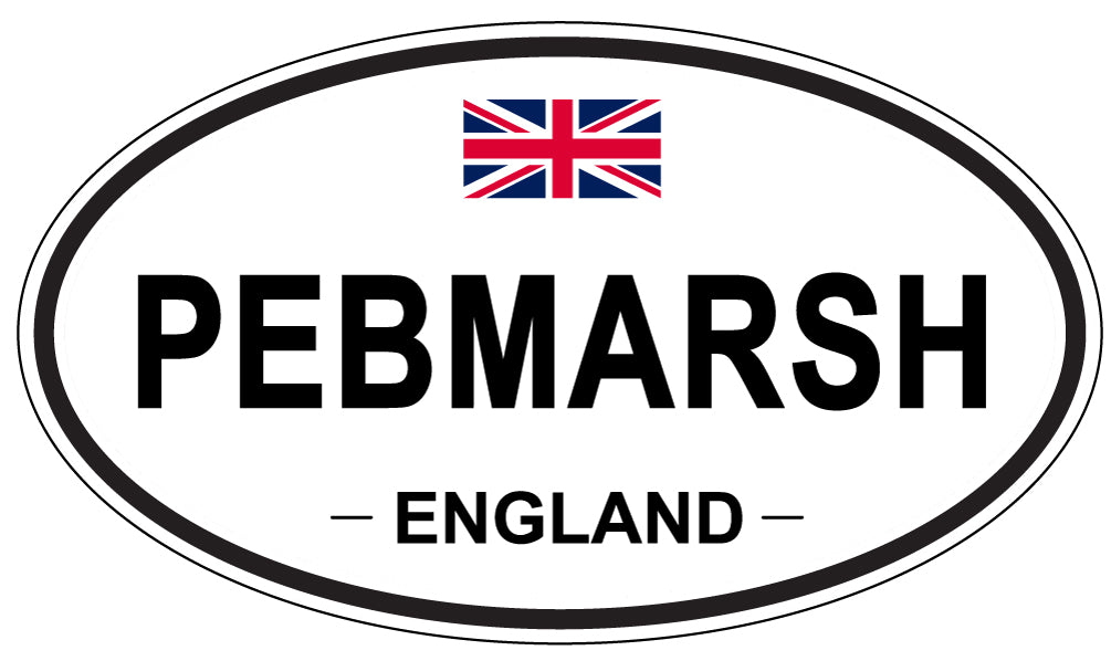 PEBMARSH, England - Oval Magnet