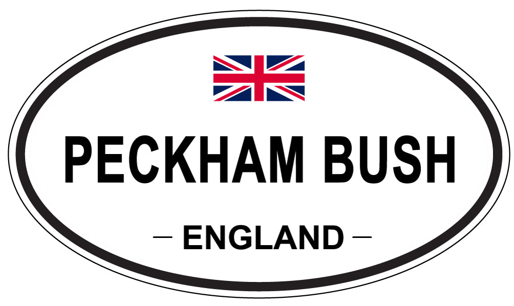 PECKHAM BUSH, ENGLAND - Oval Sticker