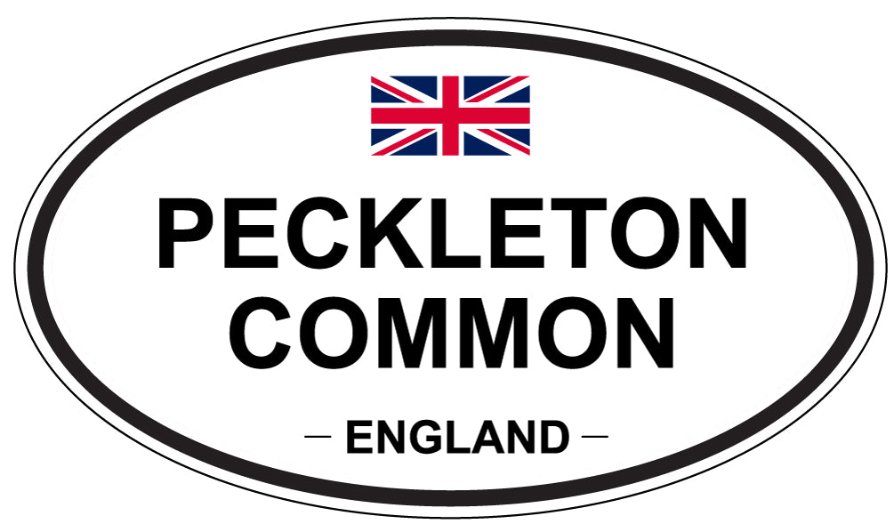 PECKLETON COMMON, ENGLAND - Oval Sticker