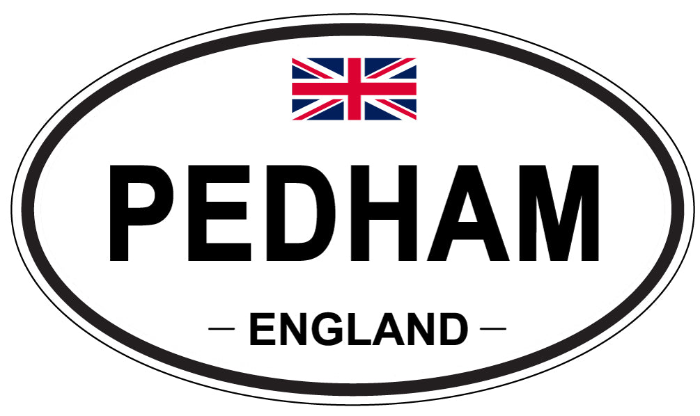 PEDHAM, ENGLAND - Oval Sticker