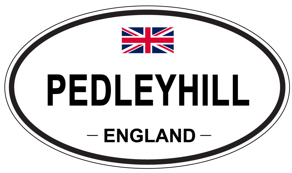 PEDLEYHILL, ENGLAND - Oval Sticker
