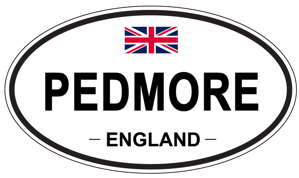 PEDMORE, ENGLAND - Oval Sticker