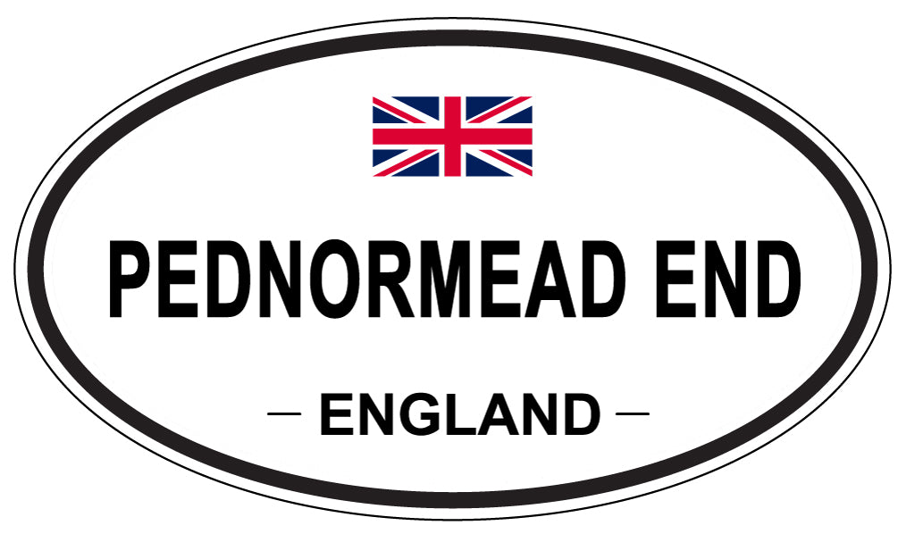 PEDNORMEAD END, England - Oval Magnet