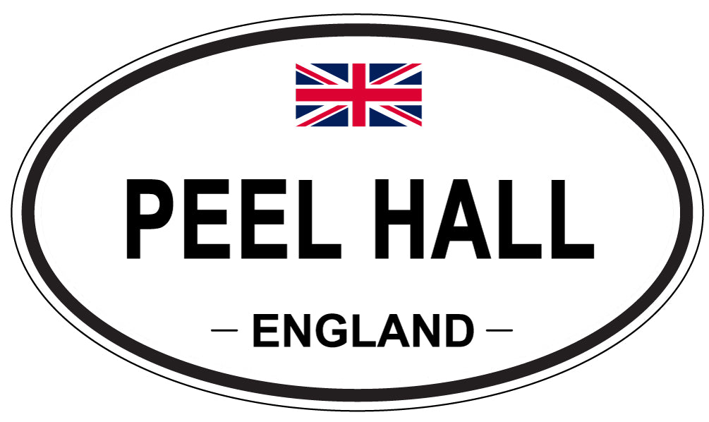 PEEL HALL, England - Oval Magnet