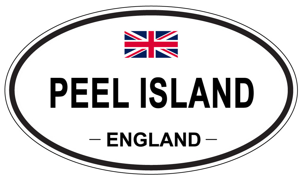 PEEL ISLAND, England - Oval Magnet