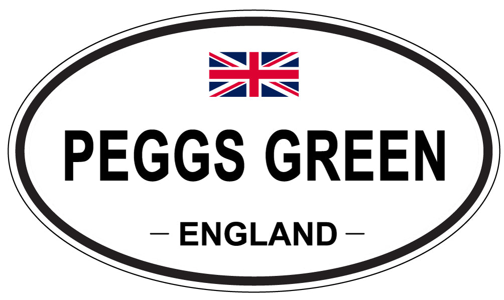 PEGGS GREEN, England - Oval Magnet