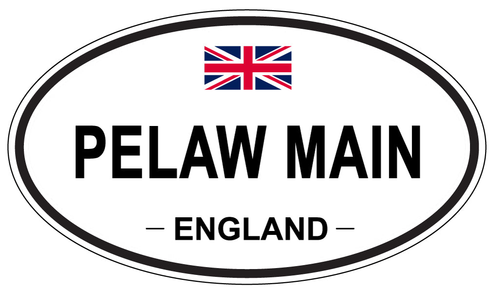 PELAW MAIN, England - Oval Magnet
