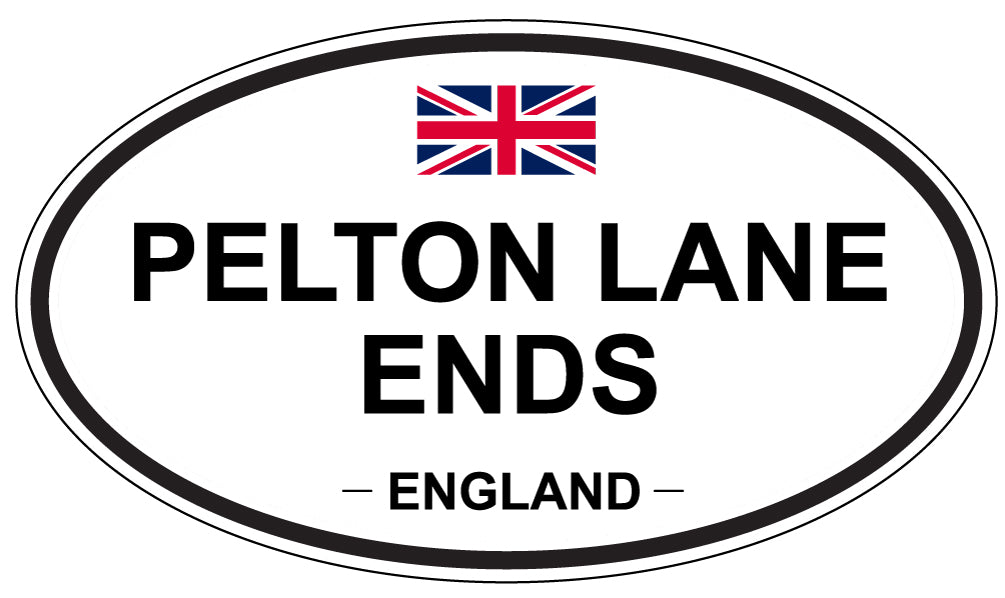 PELTON LANE ENDS, England - Oval Magnet