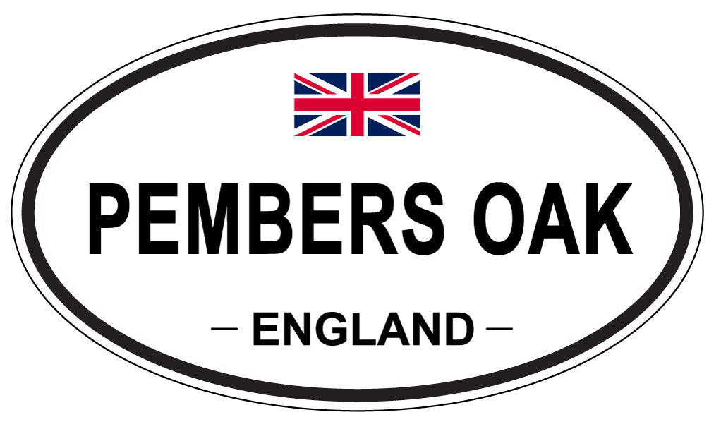 PEMBERS OAK, ENGLAND - Oval Sticker