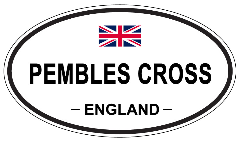 PEMBLES CROSS, England - Oval Magnet