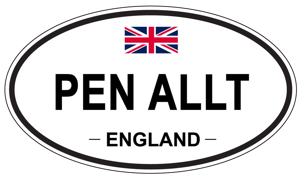 PEN ALLT, England - Oval Magnet