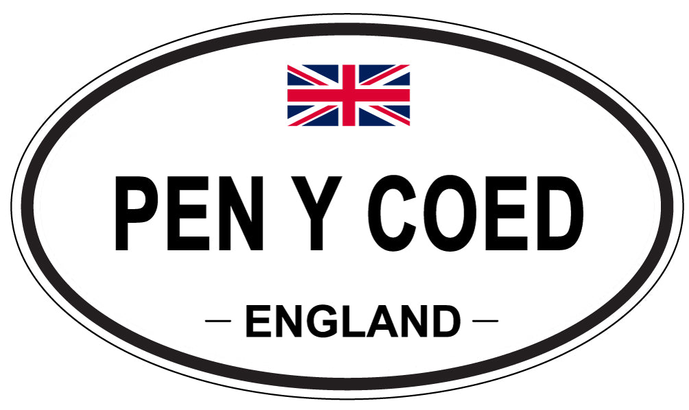 PEN Y COED, England - Oval Magnet