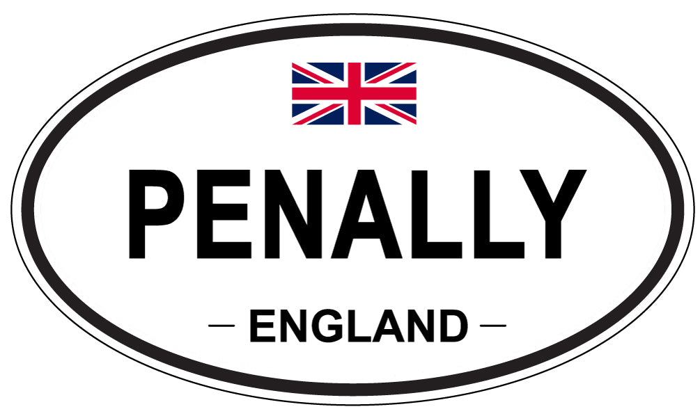 PENALLY, England - Oval Magnet