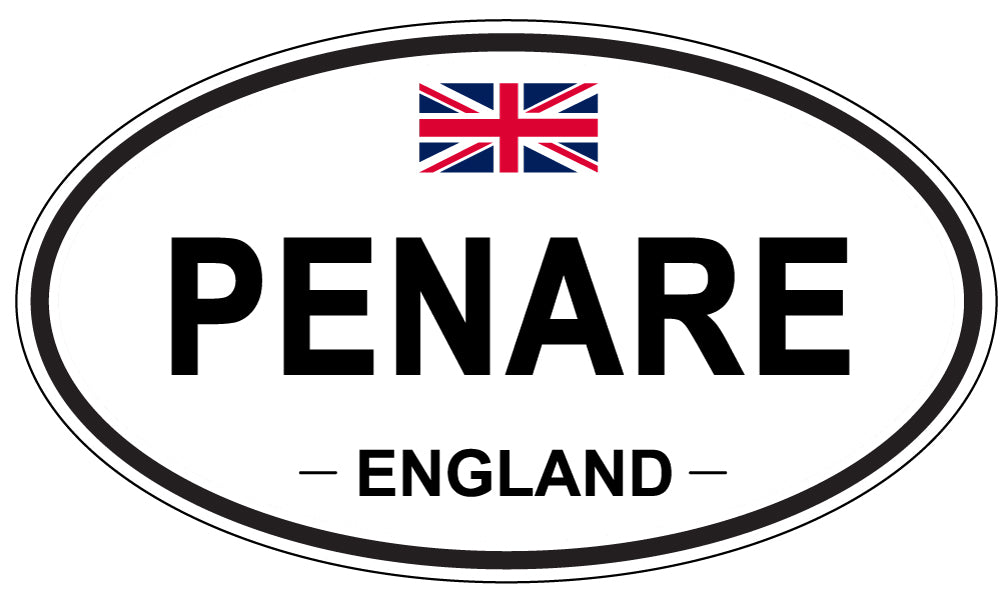PENARE, ENGLAND - Oval Sticker
