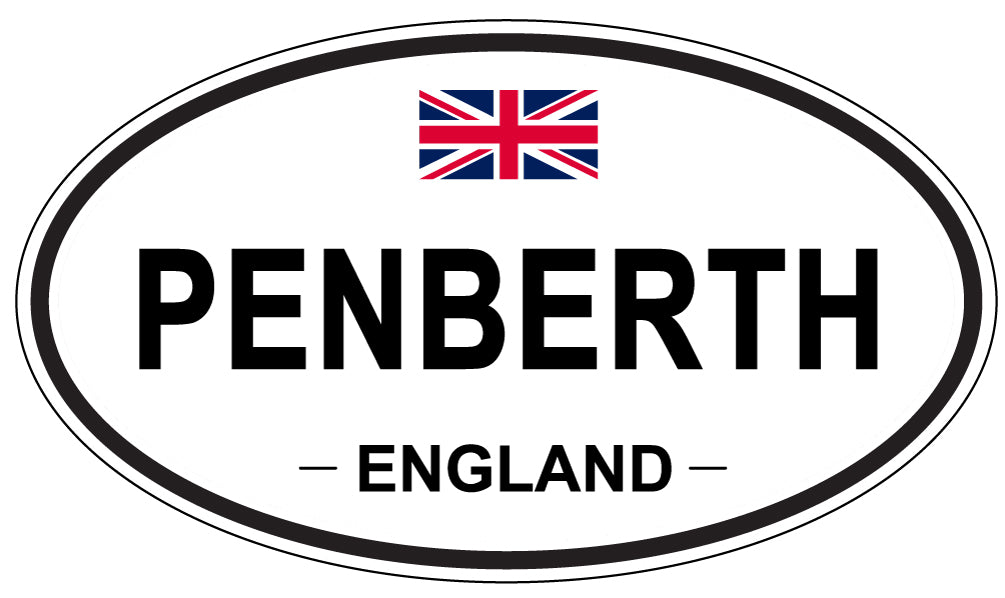 PENBERTH, England - Oval Magnet