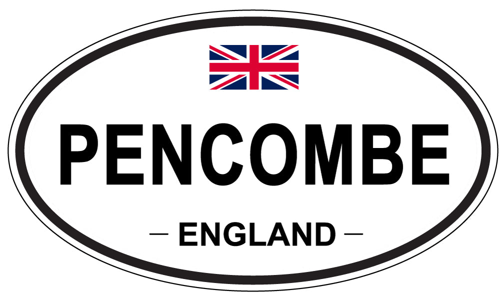 PENCOMBE, ENGLAND - Oval Sticker