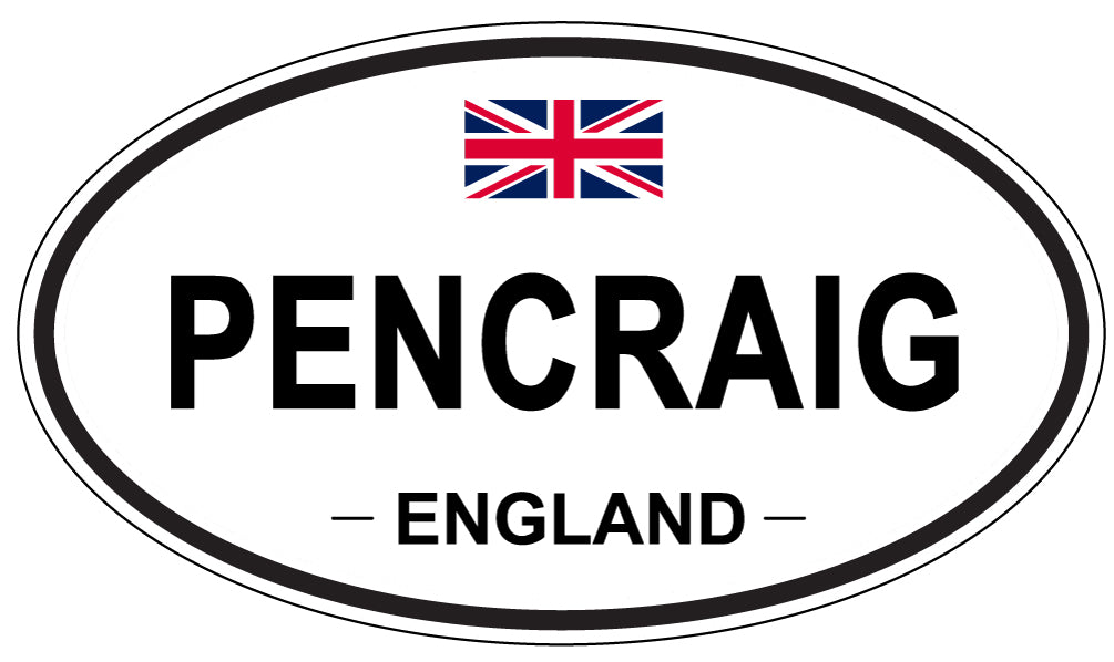 PENCRAIG, England - Oval Magnet