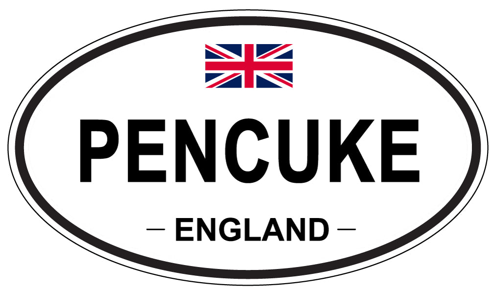 PENCUKE, ENGLAND - Oval Sticker