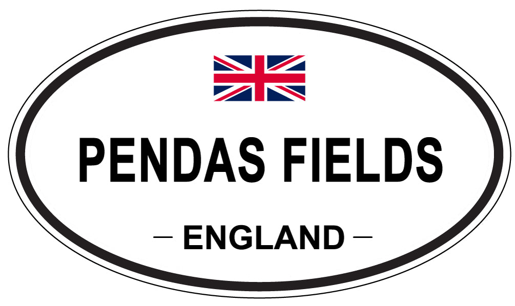 PENDAS FIELDS, ENGLAND - Oval Sticker