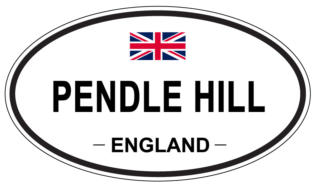 PENDLE HILL, ENGLAND - Oval Sticker