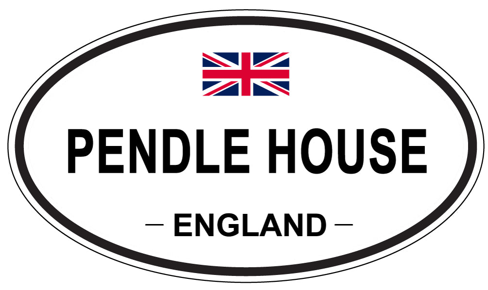 PENDLE HOUSE, England - Oval Magnet