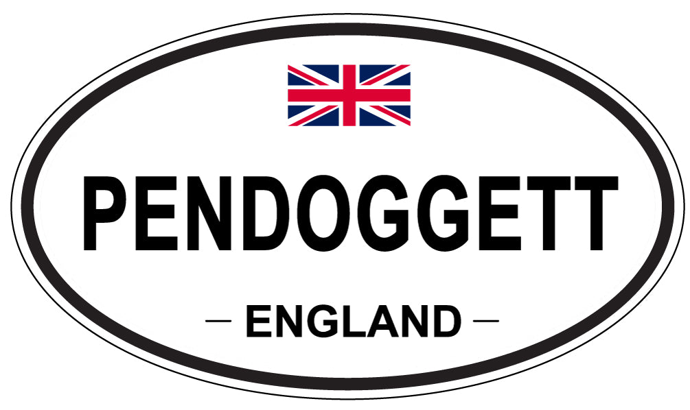 PENDOGGETT, ENGLAND - Oval Sticker