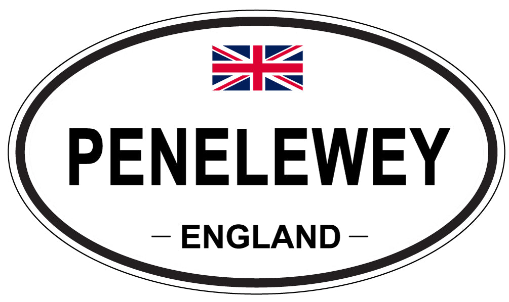 PENELEWEY, England - Oval Magnet