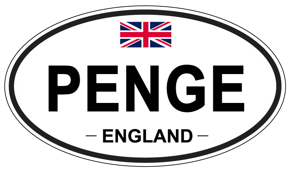 PENGE, ENGLAND - Oval Sticker